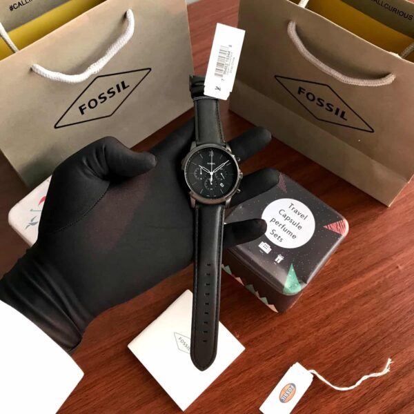 Fossil Neutra firstcopy FS5503 Chronograph Black Leather Men’s Watch
