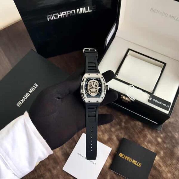 Richard Mille RM052 Skull White Diamond Semi ETA Automatic firstcopy Watch