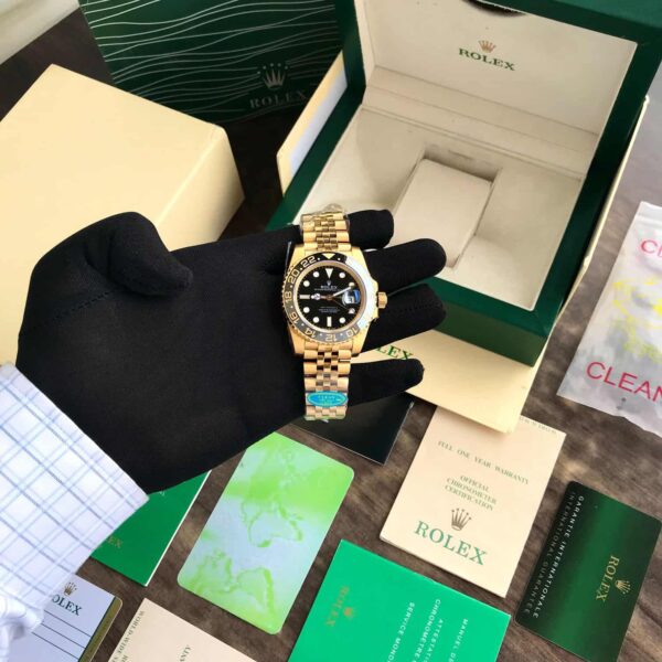 Rolex GMT Master Full Gold Swiss ETA 3255 Clean Automatic firstcopy Watch