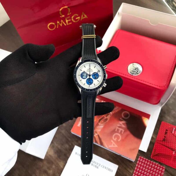 Omega Apollo 50th Anniversary firstcopy Limited Edition Black Rubber Strap Men’s Watch