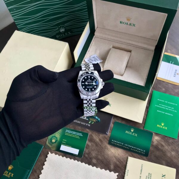 Rolex GMT Master Grey Black Dial Automatic Mens Watch firstcopy