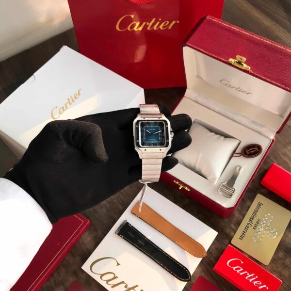 Cartier De Santos firstcopy Silver Blue Swiss ETA Automatic Men’s Watch