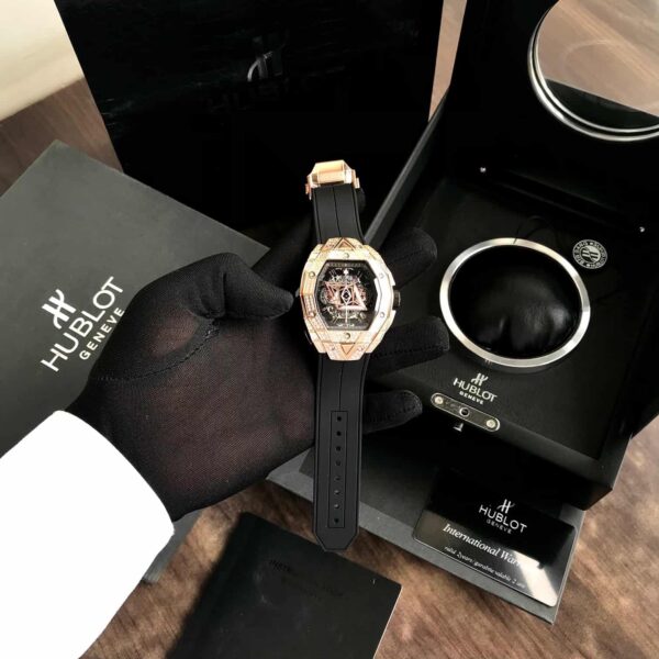 Hublot Big Bang Sang Bleu King Gold Pave firstcopy Diamond Bezel 42mm Men’s Watch
