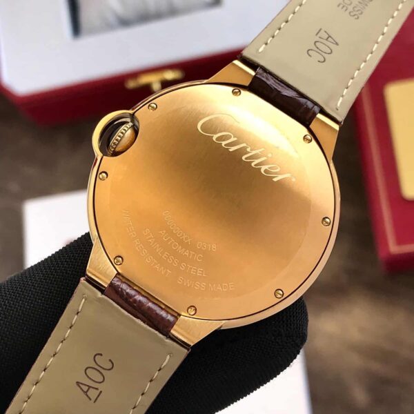 Cartier Ballon Bleu firstcopy Japanese Automatic White Dial Brown Belt Men’s Watch