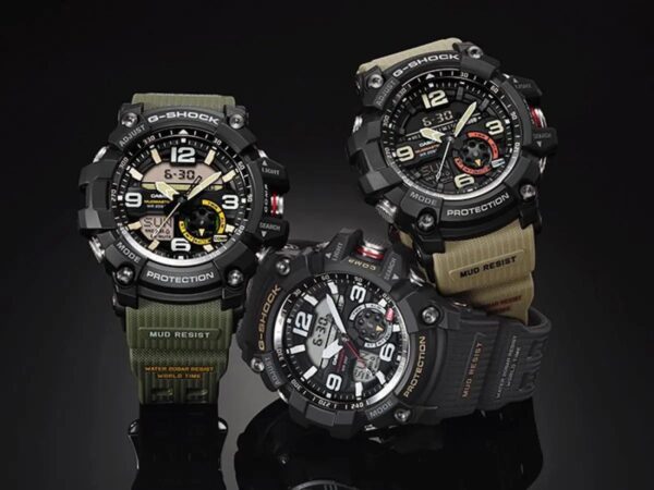 Casio G-Shock firstcopy Mudmaster GG-1000-1A3DR Black Analog-Digital Green Strap Men’s Watch