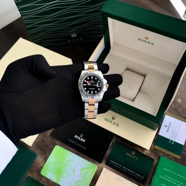 Rolex Explorer Two Tone Black Dial Stainless Steel Automatic firstcopy Watch