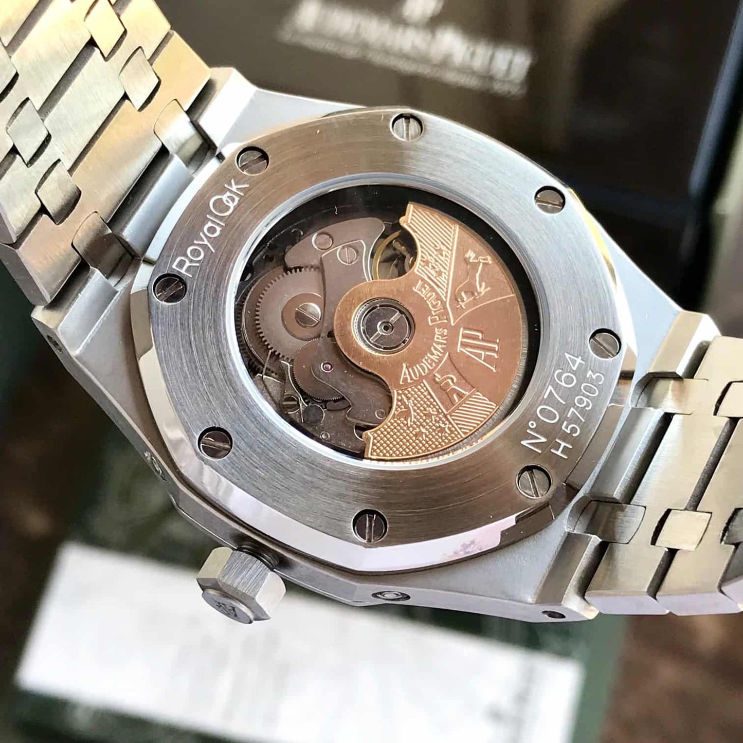 Audemars Piguet Royal Oak 41 Perpetual Calendar Ultra-Thin Silver Blue Dial Automatic Mens Watch