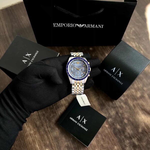 Emporio Armani AR6088 Firstcopy Two Tone Chronograph Men's Watch