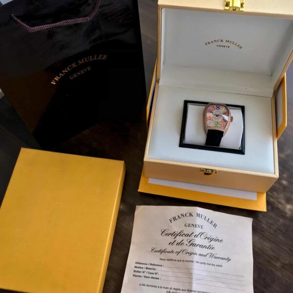 Franck Muller Crazy Hours firstcopy Rosegold Diamond Body Automatic Men’s Watch
