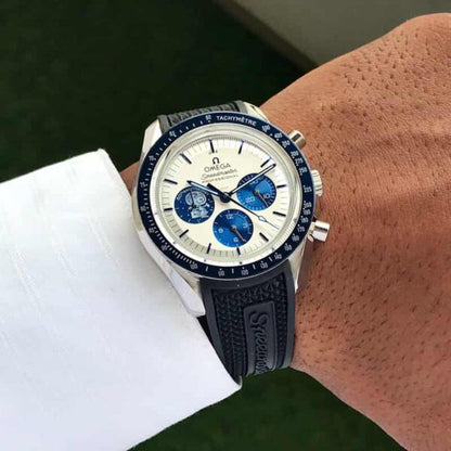 Omega Apollo 50th Anniversary firstcopy Limited Edition Black Rubber Strap Men’s Watch