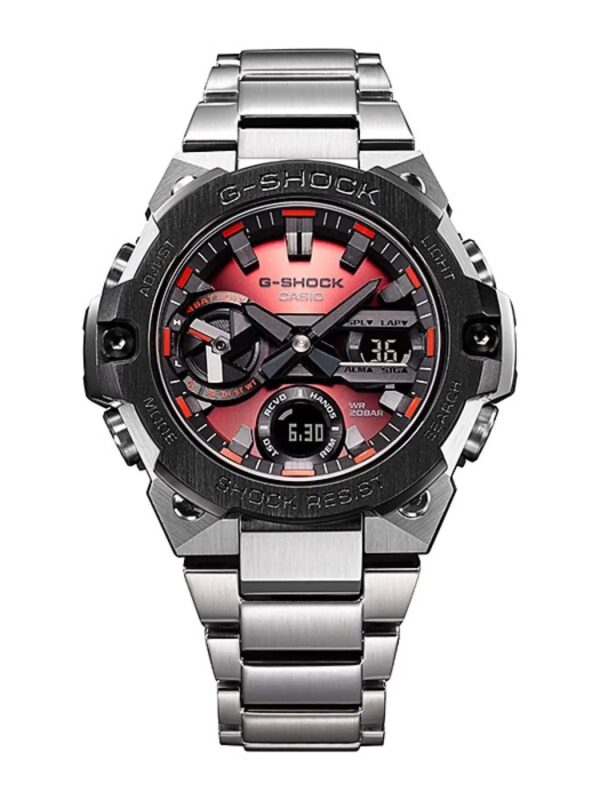 Casio G-Shock G-Steel firstcopy GST-B400 Stainless Steel Red Dial Men’s Watch