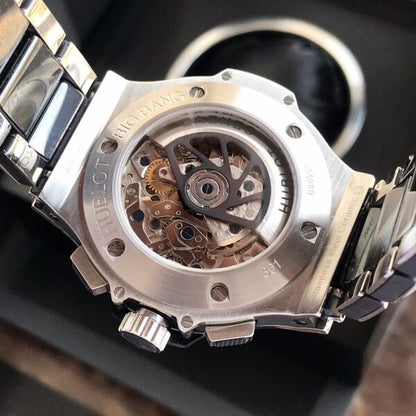 Hublot Big Bang firstcopy Silver Black Dial Swiss ETA Automatic Men’s Watch