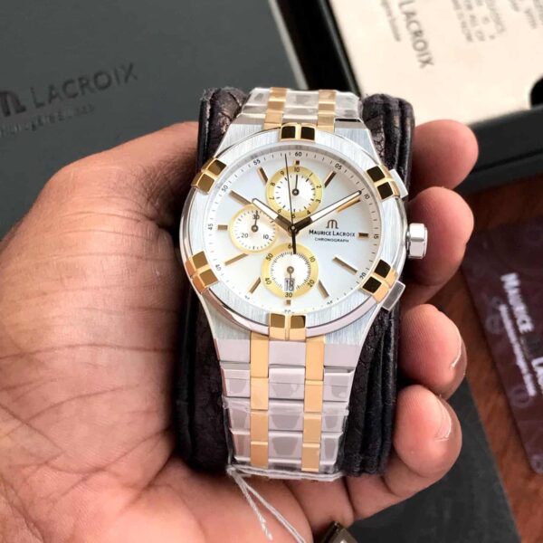 Maurice Lacroix Aikon firstcopy Two Tone Quartz Chronograph Men’s Watch