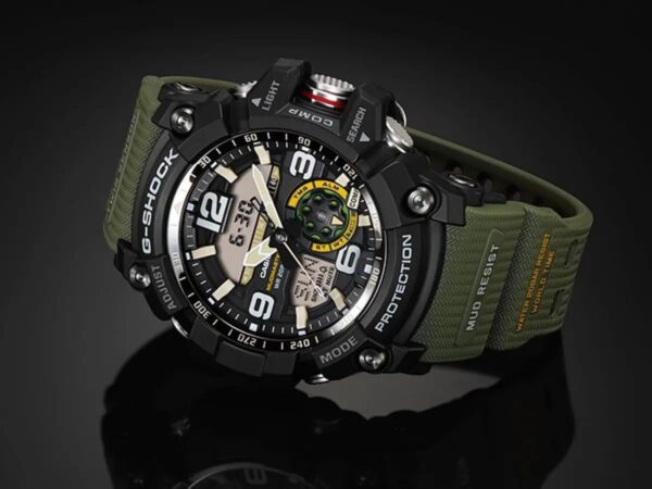 Casio G-Shock firstcopy Mudmaster GG-1000-1A3DR Black Analog-Digital Green Strap Men’s Watch