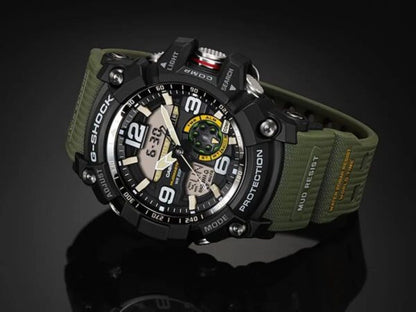 Casio G-Shock firstcopy Mudmaster GG-1000-1A3DR Black Analog-Digital Green Strap Men’s Watch