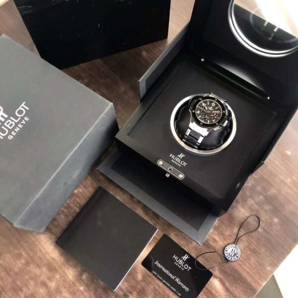 Hublot Big Bang firstcopy Silver Black Dial Swiss ETA Automatic Men’s Watch