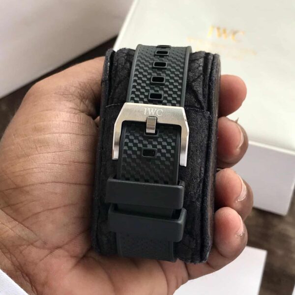 IWC Aquatimer Chronograph Day Date firstcopy Black Dial Black Belt Men’s Watch