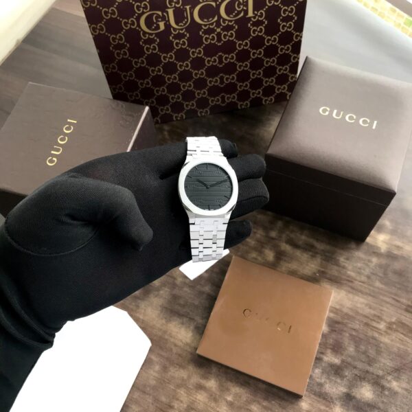 Gucci 25H firstcopy 38mm Stainless Steel Premium Black Dial Men’s Watch