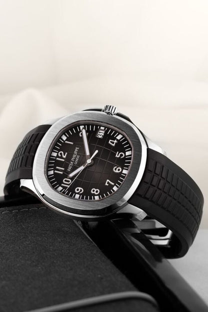 Patek Philippe Aquanaut firstcopy Silver Black Swiss ETA Automatic Men’s Watch