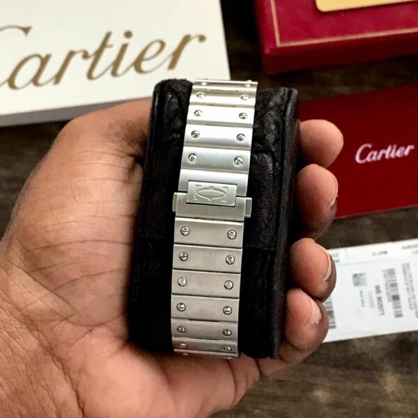 Cartier Santos De firstcopy Skeleton Stainless Steel Automatic Men’s Watch