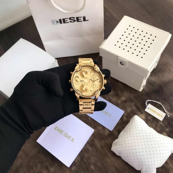 Diesel Big Daddy firstcopy DZ7479 2.0 Gold Edition Analog Chronograph Men’s Watch