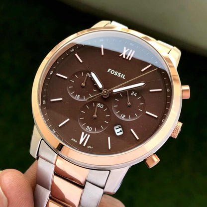 Fossil firstcopy FS5475 Two Tone Brown Dial Chronograph Men’s Watch
