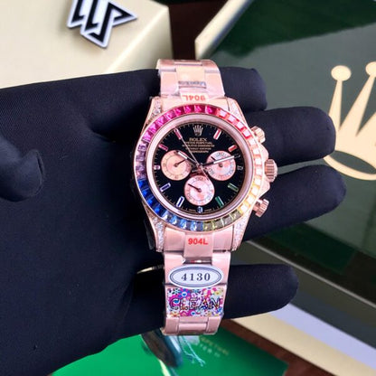 Rolex Daytona Rainbow Rose Gold Watch Online