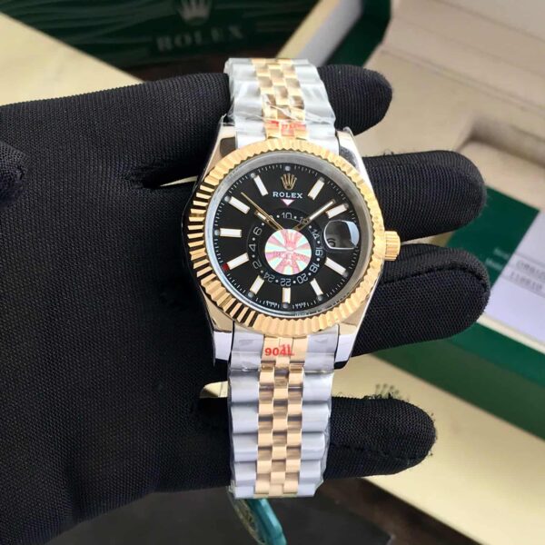 Rolex Sky-Dweller Black Dial Two Tone Automatic firstcopy Watch