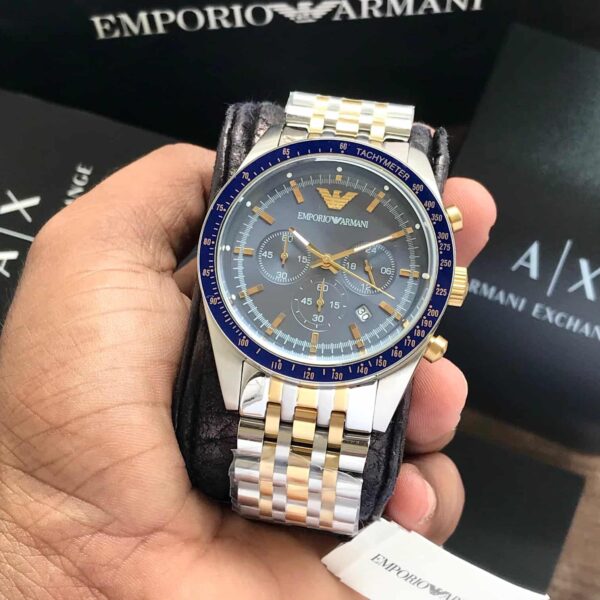 Emporio Armani AR6088 Firstcopy Two Tone Chronograph Men's Watch