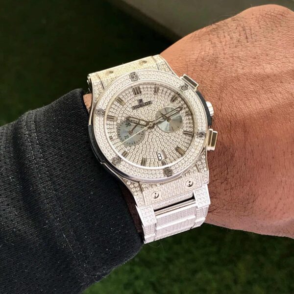 Hublot Big Bang firstcopy Full Silver Diamond Japanese Quality Men’s Watch