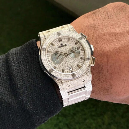 Hublot Big Bang firstcopy Full Silver Diamond Japanese Quality Men’s Watch