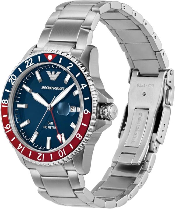 Emporio Armani AR11590 Firstcopy Diver GMT Blue Dial Men's Watch