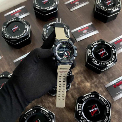 Casio G-Shock firstcopy Mudmaster GG-1000-1A5DR Black Analog-Digital Brown Strap Men’s Watch