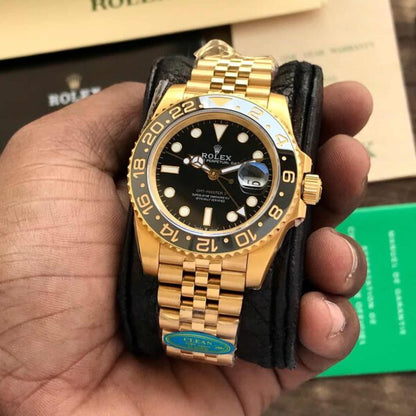 Rolex GMT Master Full Gold Swiss ETA 3255 Clean Automatic firstcopy Watch