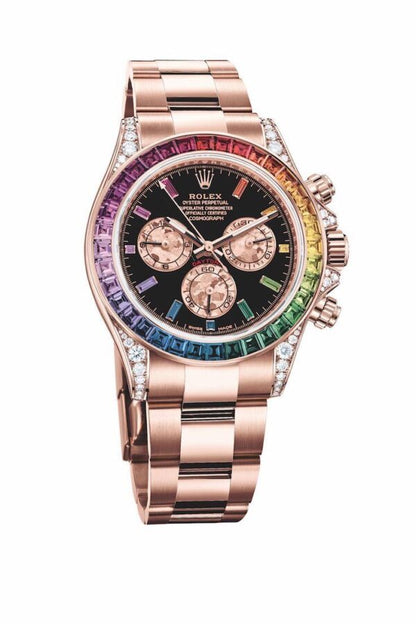 Rolex Daytona Rainbow Rose Gold Watch Online