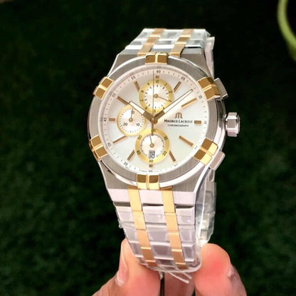 Maurice Lacroix Aikon firstcopy Two Tone Quartz Chronograph Men’s Watch