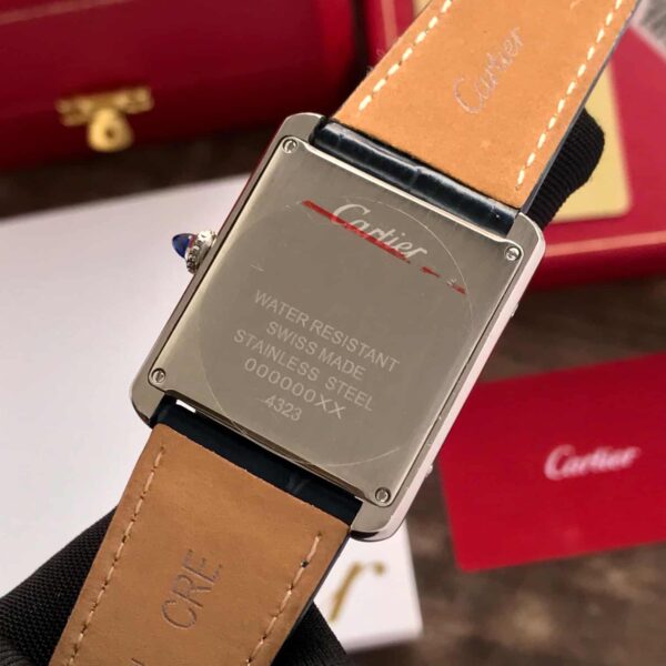 Cartier Tank Must firstcopy Japanese Premium Medium Silver Blue Unisex Watch