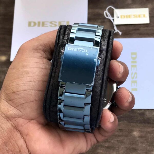 Diesel Big Daddy firstcopy DZ7414 Stainless Steel Blue Grey Dial Men’s Watch