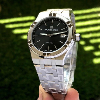 Maurice Lacroix Aikon firstcopy 40mm Quartz Stainless Steel Black Dial Men’s Watch