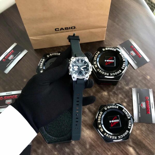 Casio G-Shock firstcopy Gravitymaster GR-B100-1A4ER Silver Black Dial Men’s Watch