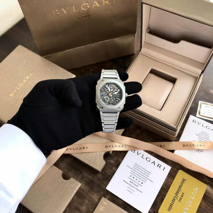 Bvlgari Octo Finissimo Firstcopy Skeleton 8 Days Automatic Men's Watch