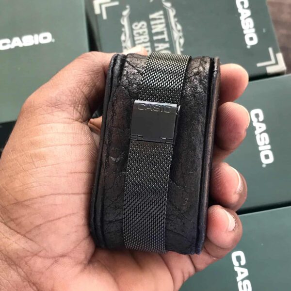 Casio Vintage firstcopy A700WM-7ADF Black Blue Digital Dial Mesh Band Watch