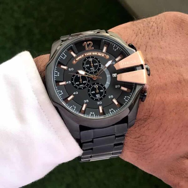 Diesel Mega Chief firstcopy DZ4318 Black Chronograph Men’s Watch