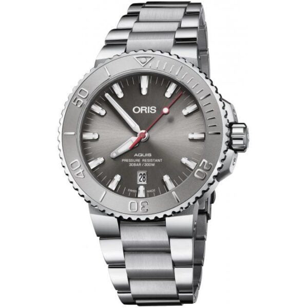 Oris Aquis Date Silver Grey Dial Men’s Sports Firstcopy Replica ETA Watch