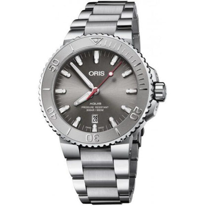 Oris Aquis Date Silver Grey Dial Men’s Sports Firstcopy Replica ETA Watch
