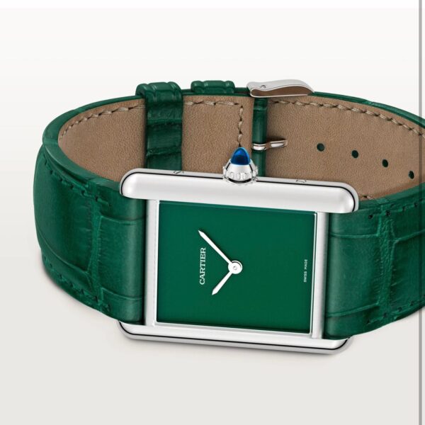 Cartier Tank Must firstcopy Japanese Premium Medium Silver Green Unisex Watch