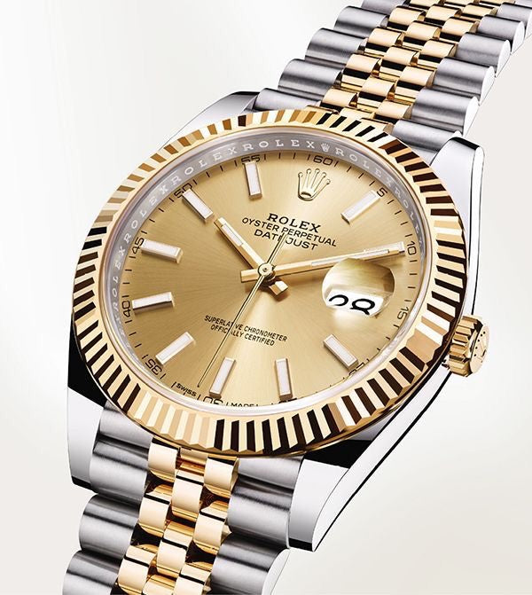 Rolex Datejust 41 Two Tone Gold Dial Jubilee Bracelet Japanese Automatic Mens Watch firstcopy
