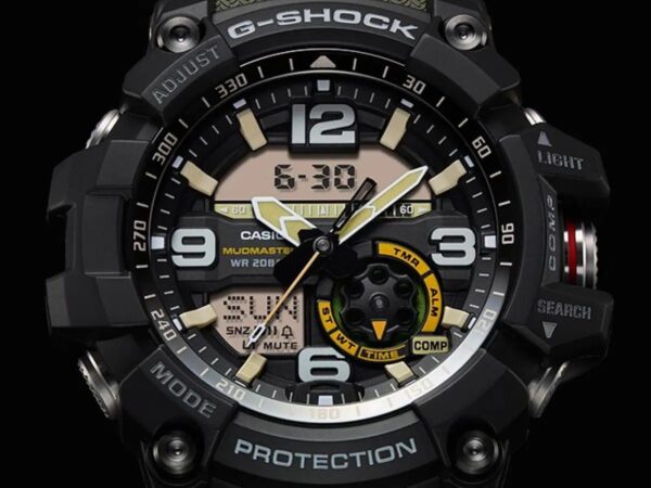 Casio G-Shock firstcopy Mudmaster GG-1000-1A3DR Black Analog-Digital Green Strap Men’s Watch