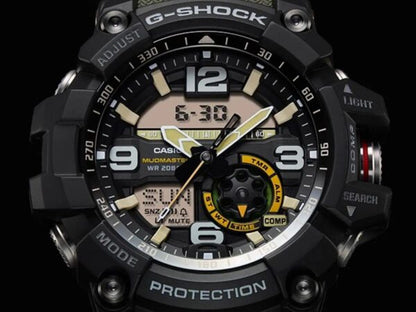 Casio G-Shock firstcopy Mudmaster GG-1000-1A3DR Black Analog-Digital Green Strap Men’s Watch