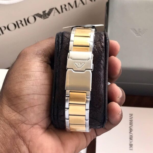 Emporio Armani AR11606 Firstcopy Yellow Gold Dial Chronograph Men's Watch